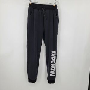 AAPE BY A BATHING APE AAPE NOW Graphic Sweatpants Faded Black Mens Joggers